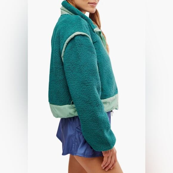 NWT FP Movement by Free People Courtside Faux Shearling Jacket xsmall - Picture 4 of 13